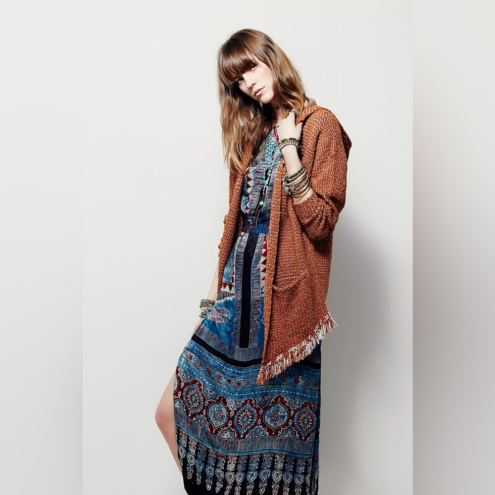 Free People Love Me Tender Cardi-Caramel Combo